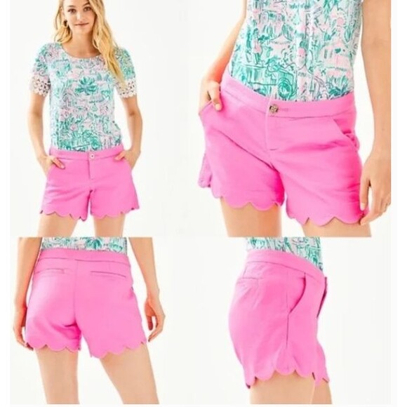 Lilly Pulitzer Buttercup Stretch Shorts Pink Isle size 10 NWT - Picture 1 of 9